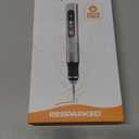 USB Rechargable Engraving Machines Pen with 35bits,Mini Electric Engraver Etching Machines Cordless Rotary Tools Engraved Jewelry Stone Metal Plastic Wood Resin Model (Silver)