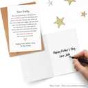 4 x First Fathers Day Gift for New Dad - First Fathers Day Card for Dad, Fathers Day Card from Wife - 1st Father's Day Card for Dad, Husband - Happy 1st Fathers Day As My Daddy Card With Envelope