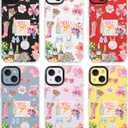 for iPhone 14 Plus Case, Floral Celebration Collage with You Got This, Military-Grade Drop Protection, Party Soft Slim TPU Protective Cover with Camera Protection for Women & Girls (ItalianBeach)