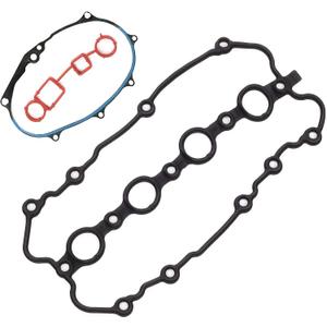 Donepart Valve Cover Gasket Set VS50685R Compatible with Audi A4 A3 TT Jetta GTI Eos 2.0L Turbo 2005 2006 2007 2008 Valve Cover Gasket Set