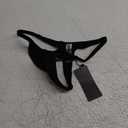 Zmart Women Thong Bikini Bottoms G String Sexy Low Waist Swimsuit Bottom Brazilian Cheeky Bathing Suit Bottoms XXS