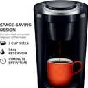 Keurig K-Compact Single-Serve K-Cup Pod Coffee Maker, with 3 Brew Sizes, Smart Start Feature, 36oz Removable Reservoir, Black