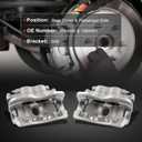 cciyu Rear Left & Right Disc Brake Calipers Assembly 18B4940 18B4941