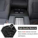Aunginsy Rear Seat Central Armrest Cup Holder Cup Frame Trim Cover Compatible with Toyota Tundra/Sequoia 2022-2025 2026, Car Back Row Center Console Water Cupholder Decorative Sticker ABS Accessories