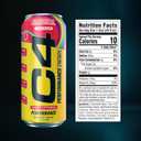 C4 Performance Energy Drink Cosmic Rainbow, Zero Sugar Carbonated Preworkout Energy, 200mg Caffeine with Beta Alanine, 16 Fl Oz (12 Pack), Packaging May Vary