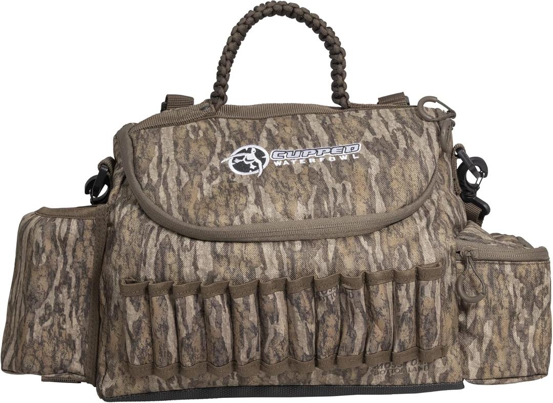 Camo Guide Bag with Shell Loops & Waterproof Cell Phone Pocket (Mossy Oak Bottomland Camo)
