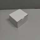 Tealight Candle Holder Set of 2, Red Glass Tealight Holder for Xmas Ornament, Snow Candle Holder Stand for Christmas Table Centerpieces Decoration, Red