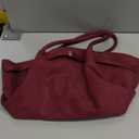 Makukke Faux Suede Tote Bag for Women, Hobo Handbag Women Vintage Shoulder Bag Purse for Work Office Travel (Red-medium-suede)