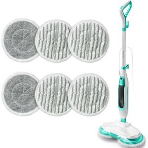 6 Pack Steam Mop Replacement Pads For Angtra FS07 Steam Scrub All-In-One Scrubbing Steam Mop Soft Scrub Washable Pads
