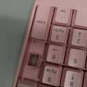 MEETION Wireless Keyboard and Mouse, Full-Sized Cordless Keyboard with Wrist Rest, 3 DPI Adjustable Mouse, Keyboard and Mouse Set with 2.4GHz USB Receiver, for PC/Computer/Laptop/Windows/Mac, Pink