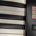 NikoMaku 88 Keys Piano Keyboard Semi-weighted Compact Portable Digital Piano Set for Beginners with Stand, Carrying Case, Sustain Pedal, Headphones, SWAN-S Black