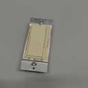 LIDER Dimmer Paddle Switch for Dimmable 300W LED/CFL Lights, 1-Pole or 3-Way, 120 V, Modern Upgrade, UL Listed, Wall Plate Included, White, 1 Pack