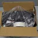 CADARA Fireplace Blocker Blanket Stops Heat Loss, Magnetic Fireplace Draft Stopper, Indoor Fire Place Draft Cover with Hook and Loop Tapes, Cold Air Blocker Save Energy, Black 39" W x 36" H