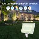 Tesoorda White LED Flood Lights Outdoor, 60W 7200LM IP65 Waterproof Adjustable Knuckle Mount LED Security Light,500W Halogen Equiv,5000K Daylight Dusk to Dawn Flood Light for Yard, Garage