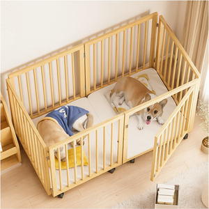 60x40x25 Wooden Dog Playpen For Indoor & Outdoor Use