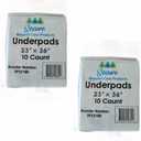 2 Pack Underpads 23 x 36 10 Count