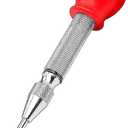 Automatic Center Punch Center Hole Punch with Cushion Cap Adjustable Spring Metal Drill Tool for Metal Glass Plastic Wood