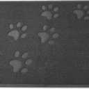 Andalus Small Cat Litter Mat, Pack of 1 - Waterproof, Non-Slip & Easy to Clean Cat Litter Box Mat for Extra Efficient Pet Litter-Trapping, Grey (15.75 X 11.75)
