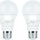 C by GE A19 C-Life Smart LED Light Bulb by GE Lighting, 2-Pack, Works with Alexa