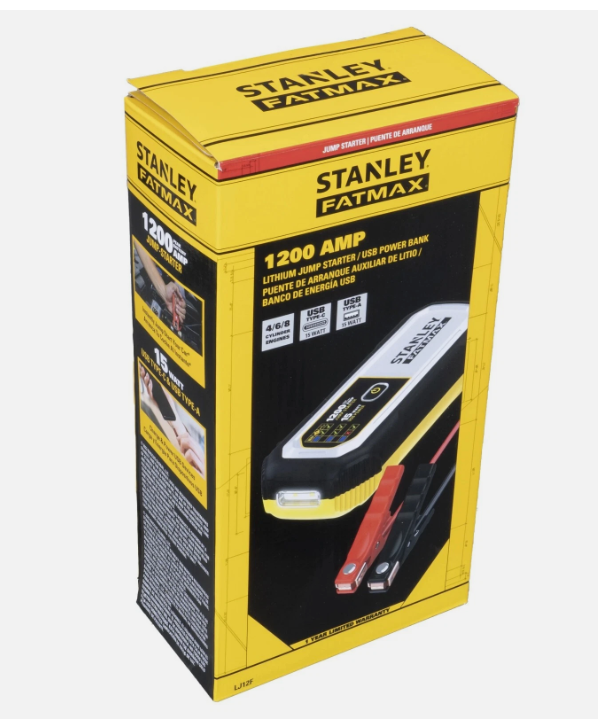 Stanley Fatmax 1200 Amp Lithium Jump Starter