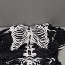 ANGELGGH Family Matching Halloween Onesie Pajamas, Funny Skeleton Hooded Zipper PJs Holiday Loungewear for Men/Women, Size XL, 1 Pack