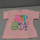 Toddler Boys Girls Easter T-Shirt Short Sleeve Bunny Outfits Kids Funny Rabbit Letters Graphic Cotton Tee Top (Pink Hip Hop, 1-2 Years)