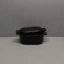 KooK Dutch Oven, Oven for Sourdough Bread Baking, with Lid, Dual Handles, Enameled Cast Iron, includes Lid Lever, Great for Baking Bread, Cooking and Roasting, Dishwasher Safe, 3.4 Qt, Black