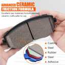 XTHZLP HZ1539 Ceramic Disc Front Brake Pad Compatible with Select Scion FR-S; Subaru BRZ, Crosstrek, XV Crosstrek, Forester, Impreza, Legacy, Outback; Toyota 86