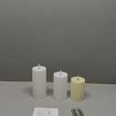 Eywamage White Real Wax Flameless Pillar Candles with Remote, Flickering Flat Top LED Battery Candles Set of 3