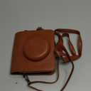 Rieibi Mini Shot 3 Retro Case, PU Leather Protective Case for previous version of Kodak Mini Shot 3 Retro C300R 2-in-1 Camera/Portable Instant Printer with Shoulder Strap - Brown(Camera not included) (Old Model, Brown-Old Model)