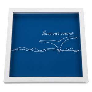 Save Our Oceans Blue Wall Art Picture 13x13
