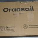 Oransail Small Standing Desk with Wheels, 29.5-45.3 Inch Adjustable Height, Portable Treadmill Desk, Rolling Computer Table for Walking Pad with a Cup Holder and a Hook, 25.2 X 15.7 X 45.3 Inches