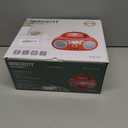Portable CD Player Boombox with Bluetooth, FM Radio, USB Input, 3.5mm AUX and Headphone Jack, Clear Stereo Sound