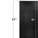 Ilyapa Extra Large Magnetic Chalkboard Sign, 57x25 - Black Metal, Wall | Hanging Sandwich Menu Board, For Restaurant, Food Truck or Kitchen, For First Day of School Signs, Metal Construction