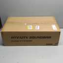 Ehaho 2.1CH Stereo UTV Sound Bar (Subwoofer) and Speakers, 17 Inch Bluetooth ATV Soundbar with RGB Lights, Waterproof Golf Cart Speakers, Marine Sound bar Compatible with SXS Polaris RZR Can-Am