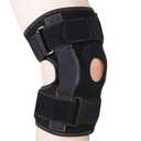 CHIYAN Hinged Knee Brace with Side Stabilizers for Men Women, Metal Hinge Knee Support for Meniscus Tear Arthritis Pain Relief, ACL, PCL, MCL (Small(1 Pack), Black)