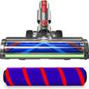 2 Replacement Vacuum Cleaner Heads for Dyson V7/V8/V10/V11/V15 | Anti-Tangle Motor-Driven Brush Roll with LED Light Dust Detection | Quick-Release Attachments for Carpets, Hardwood Floors & Tiles