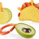 Fisher-Price Baby Toys Taco Tuesday Set, 3 Pretend Food Rattle & Sensory Activities for Newborns Ages 3+ Months