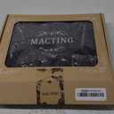 MACTING 30PCS Artificial Flowers Real Touch Foam Roses with Stem Black Fake Glitter Flowers for DIY Wedding Bouquet Table Centerpieces Party Holiday Wreath Home Xmas Christmas Decorations