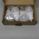 Dusk to Dawn LED Outdoor Light Bulbs 40W Equivalent, A19 Automatic On/Off Sensor Light Bulb Daylight 5000K, Dusk to Dawn Light Bulbs for Outdoor Lighting Porch Garage Backyard Patio, 4 Packs