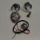 2pcs Super Bright 24W LED Two-Color White Amber Spotlight + 2pcs ON-ON-OFF Switch, Waterproof auxiliary Motorcycle Headlight Fog Light, Universal For Car Truck ATV Offroad SUV Driving Work Spot Lamp