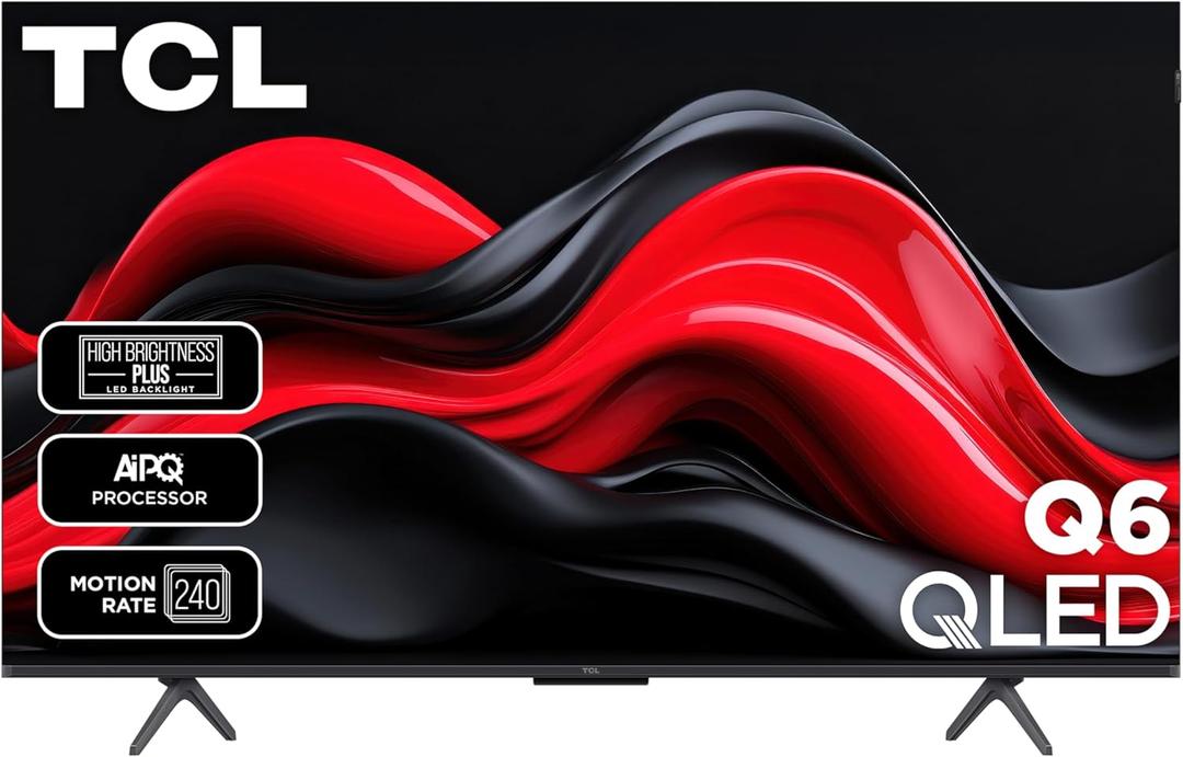 TCL 50-Inch Q65 QLED 4K UHD Smart TV with Google TV (50Q651G, 2024 Model) Dolby Vision, Dolby Atmos, HDR Pro+, Game Accelerator Enhanced Gaming, Voice Remote, Works with Alexa, Streaming Television