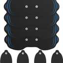 Tens Unit Electrode Pads 4 Pack - 7.14 in x 2.9 in Tens Unit Replacement Pads - Standard 3.5mm Snap-on Connectors Tens Unit Pads - Compatible with 571C and 023B Wireless TENS Unit