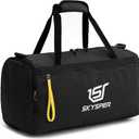 SKYSPER 30L Gym Duffel - Sports Bag Small with Wet Pocket for Sport, Travel, Fitness & Workout Men Women(Black)