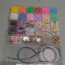 leitait Girls Toys Bracelet Making Kit -3400pcs Charm Jewelry Making Kit Supplies,Unicorn/Mermaid Crafts Birthday Christmas Gifts for Girls Ages 5 6 7 8 9 10 11 12 Years Old