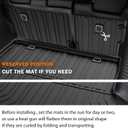 KUST Floor Mats for Honda HR-V 2023-2025 2026, Cargo Mat Floor Liners Back Seat Mats for HRV Accessories, All Weather Protection TPE Rubber Rear Trunk Mat High Edge (Full Set Mats)