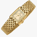 NN BEN NEVIS Gold Watches for Women Dainty Small Ladies Watch with Stainless Steel Strap, Luxury Casual Fashion Square Quartz Waterproof Watch Bracelet Adjustment Tool Included