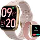 Smart Watches for Women Android iPhone (2 Bands), [1.85" AMOLED Screen] Smartwatch Fitness Tracker 3ATM Waterproof with Bluetooth Calls, AI Control, Heart Rate/SpO2/Sleep Monitor, 7 Days Battery