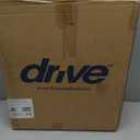Drive Medical RTL12027RA 2-in-1 Raised Toilet Seat with Removable Padded Arms, Standard Seat