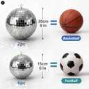 Haull 8 PCS Large Disco Ball Set, 8'', 6''